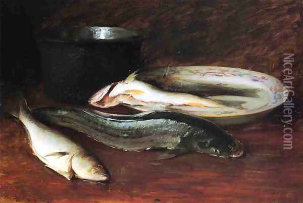 Still Life with Fish Oil Painting - Theodore Gericault