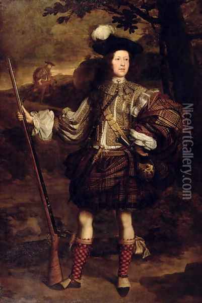 Sir Mungo Murray (1668-1700), c.1683 Oil Painting - John Michael Wright