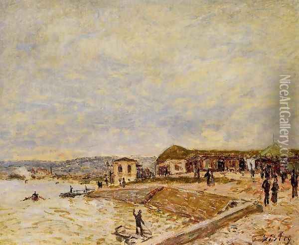 Seine at Daybreak Oil Painting - Alfred Sisley