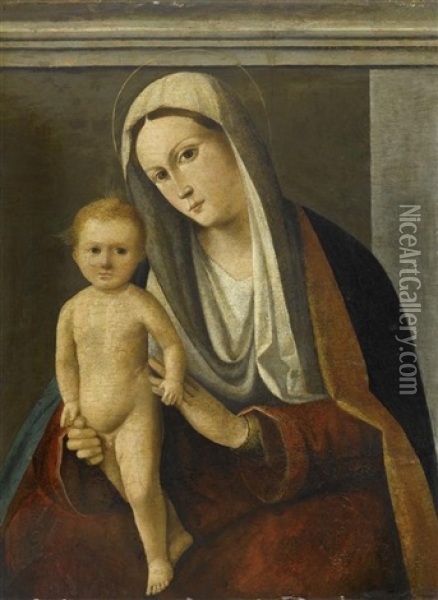 Maria Mit Dem Kind Oil Painting - Jacopo de Barbari