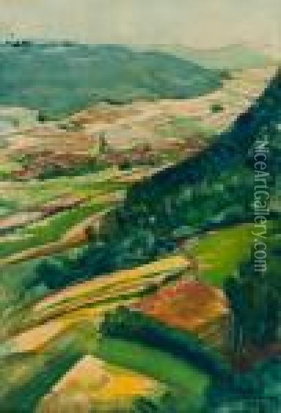 The Wesergebirge Oil Painting - Martin Monnickendam
