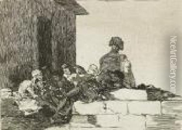 Appeals Are In Vain Oil Painting - Francisco De Goya y Lucientes