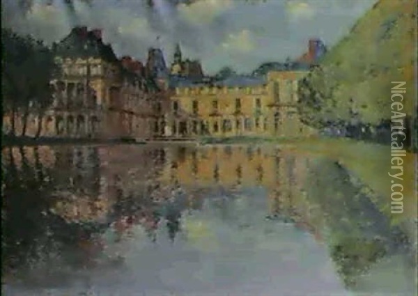 The Chateau,fontainebleau Oil Painting - Alexander Jamieson