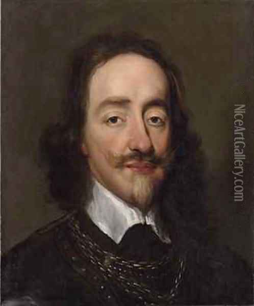 Portrait of King Charles I Oil Painting - William Dobson