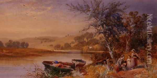 Lakeside 2 Oil Painting - James Burrell-Smith