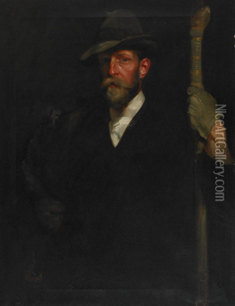 Portrait Of Mr. J.j. Dodgshon Oil Painting - Charles Wellington Furse