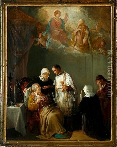 Sacrament Oil Painting - M.J. Meganck