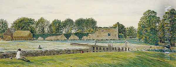 Godstow Nunnery, Oxfordshire 1862 Oil Painting - George Price Boyce