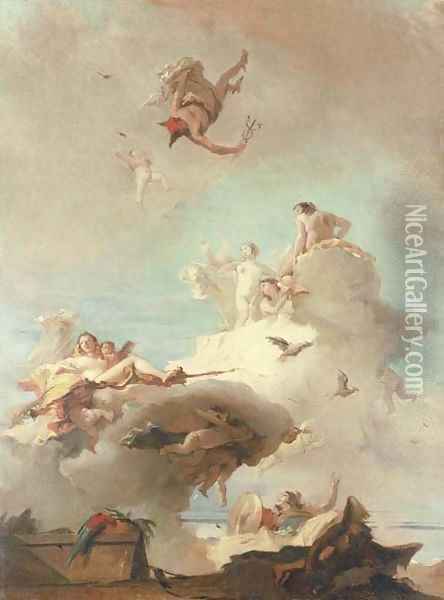 The Triumph of Venus Oil Painting - Giovanni Battista Tiepolo
