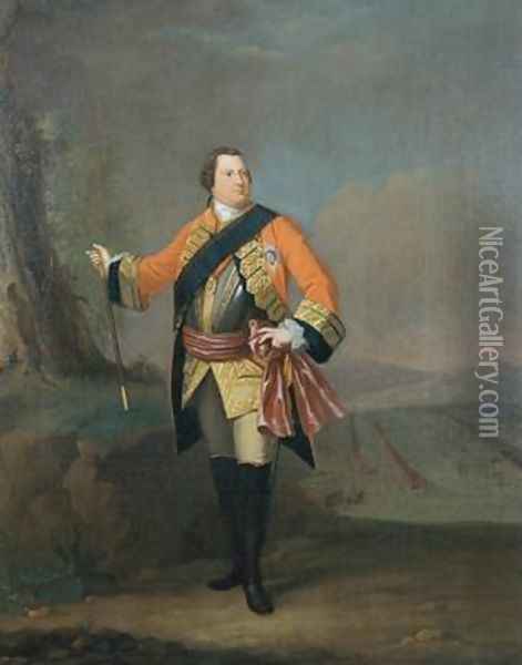 William Augustus 1721-65 Duke of Cumberland 1750 Oil Painting - David Morier