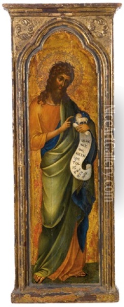 Saint John The Baptist Oil Painting - Paolo Veneziano