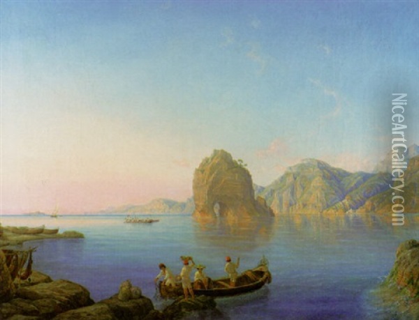 Capri Oil Painting - Frederik Thoening