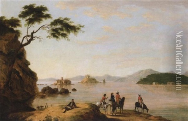 A View Of Corfu Oil Painting - Joseph Schranz