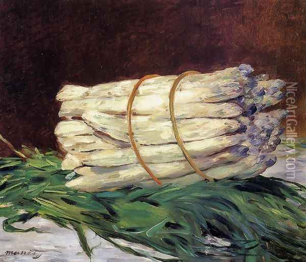 A Bunch Of Asparagus Oil Painting - Edouard Manet