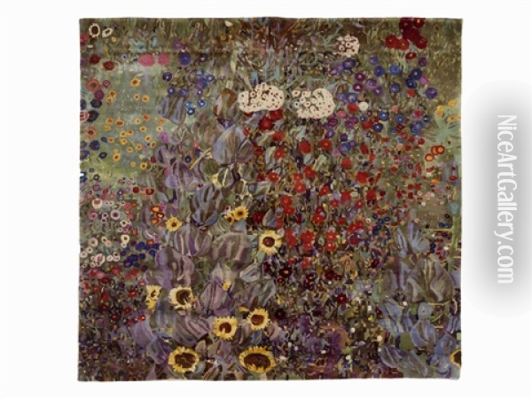 Bauerngarten Oil Painting - Gustav Klimt