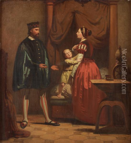 Historical Scene Oil Painting - Johan Zacharias Blackstadius