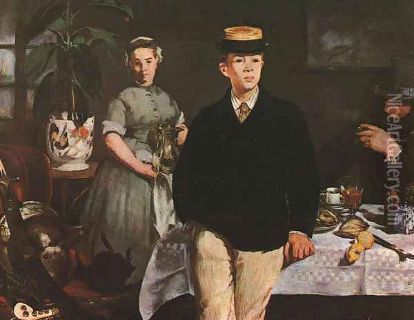 The Luncheon in the Studio Oil Painting - Edouard Manet