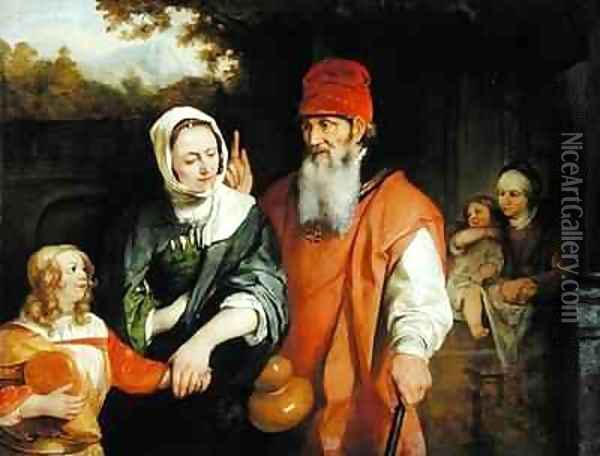 The Dismissal of Hagar Oil Painting - Barent Fabritius