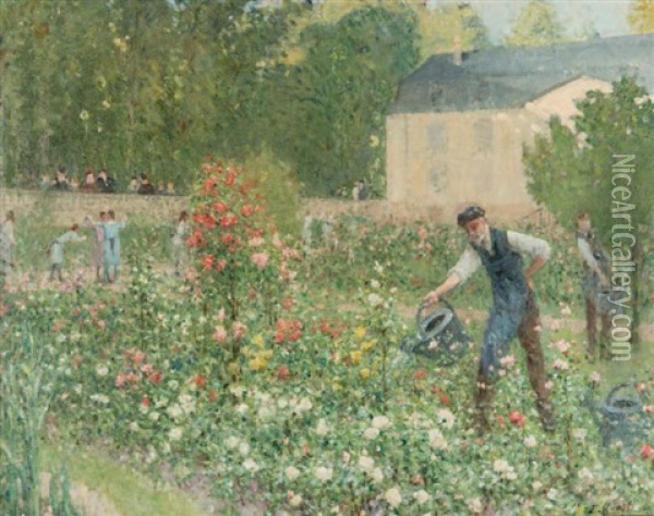 Le Jardinier Oil Painting - Ernest Quost