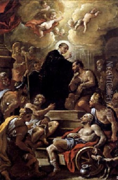 Miracolo Di San Mauro Oil Painting - Paolo de Matteis