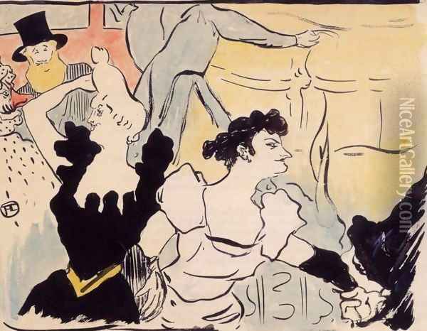 Au bal masue-les fetes parisiennes-nouveaux confetttis 1892 Oil Painting - Henri De Toulouse-Lautrec