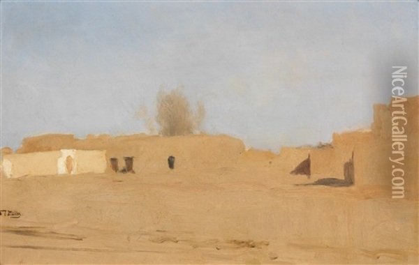Cairo Scene Oil Painting - Carl Leopold Mueller
