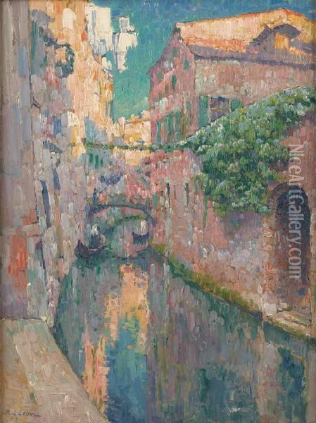 Canal A Venise Oil Painting - Paul Leduc
