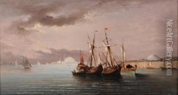 Veduta Di Istanbul Da Mare Oil Painting - Ivan Konstantinovich Aivazovsky