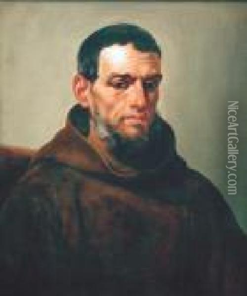 Franciscan Monk Oil Painting - Guercino