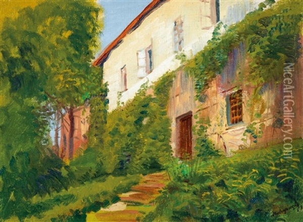 Castle (becko) Oil Painting - Laszlo Mednyanszky