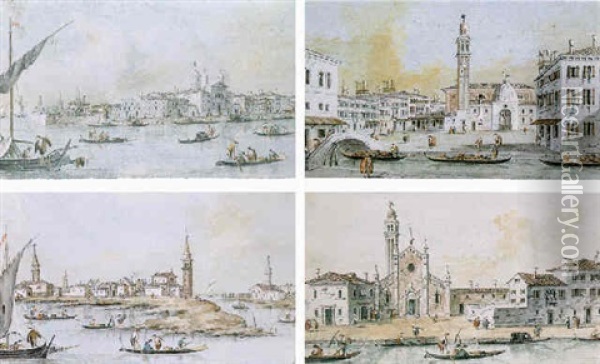 View Of Venice Oil Painting - Giacomo Guardi