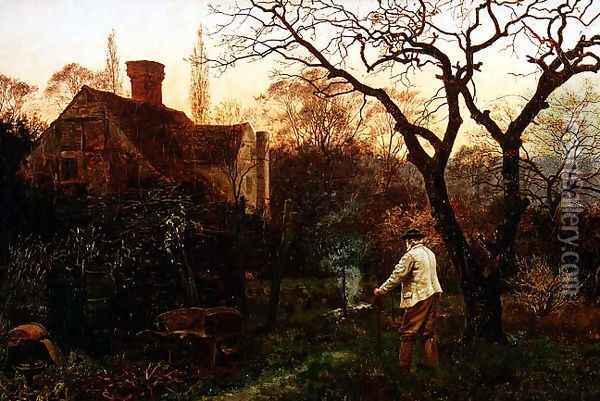Evening, Brockham Oil Painting - Edward Wilkins Waite