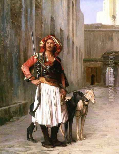 Arnaut from Cairo Oil Painting - Jean-Leon Gerome