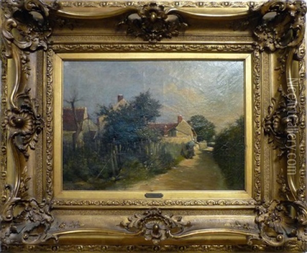 Filschemin De Village Oil Painting - Auguste Boulard Jr.