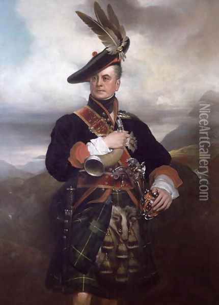 George, 5th Duke of Gordon Oil Painting - George Sanders