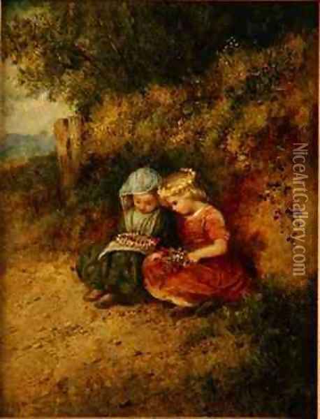 Babes in the Wood Oil Painting - John H. Dell