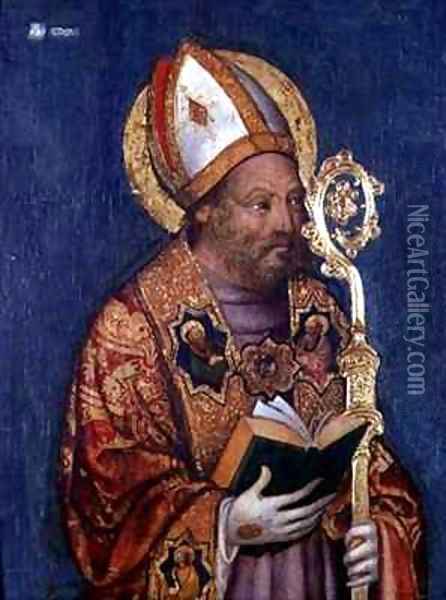 A Bishop Saint 2 Oil Painting - Michele (di Taddeo di Giovanni Bono) Giambono