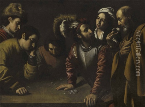 The Denial Of Saint Peter Oil Painting - Bartolomeo Manfredi