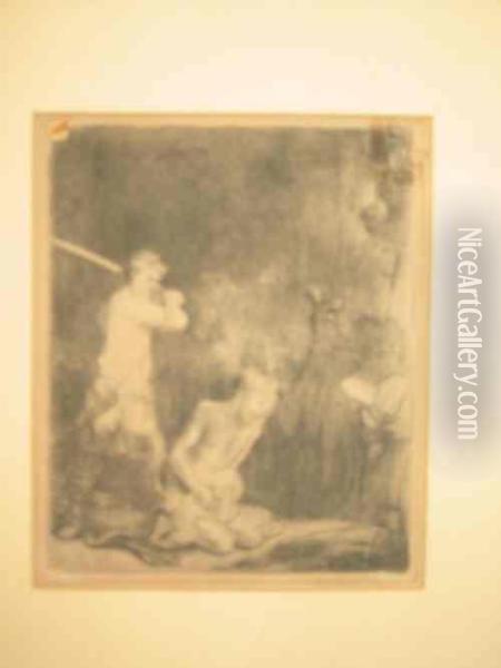 Beheading Of St. John The Baptist Oil Painting - Rembrandt Van Rijn