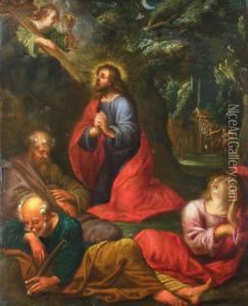 Jesus Vor Der Geiselnahme Oil Painting - Denys Fiammingo Calvaert