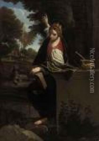 Saint Margaret Oil Painting - Annibale Carracci