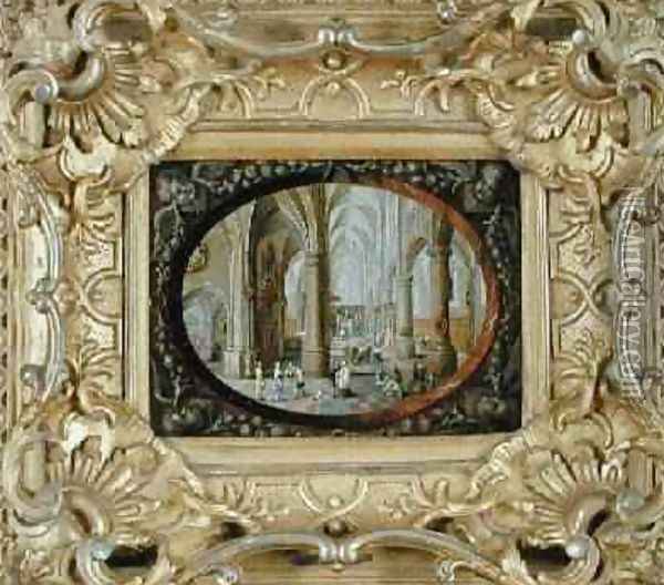 Interior of a Gothic Church by Day Oil Painting - Pieter the Elder Neefs