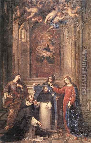 St Dominic 2 Oil Painting - Antonio de Pereda
