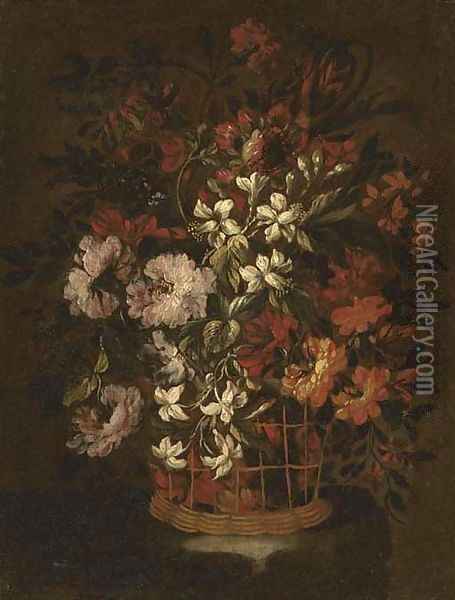 Carnations Oil Painting - Bartolome Perez