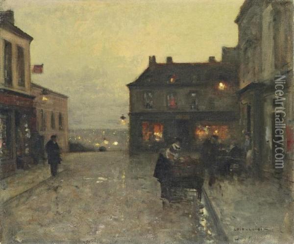 Montmartre Oil Painting - Luigi Loir