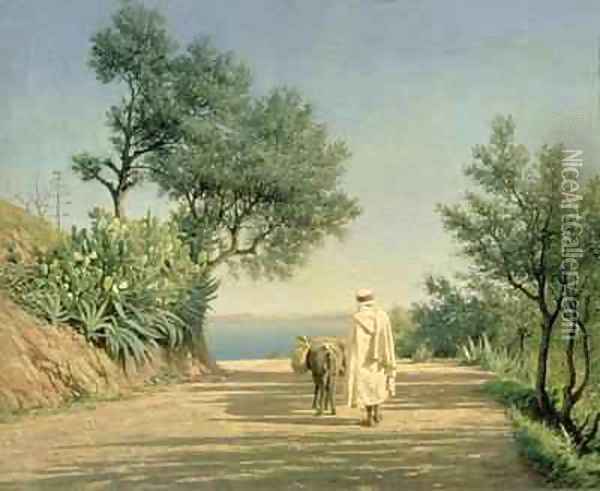 The Road to the Sea, Algeria Oil Painting - Pavel Aleksandrovich Bryullov