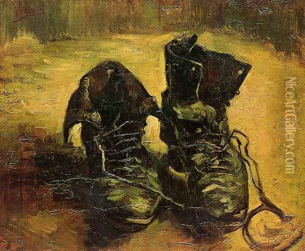 A Pair of Shoes Oil Painting - Vincent Van Gogh