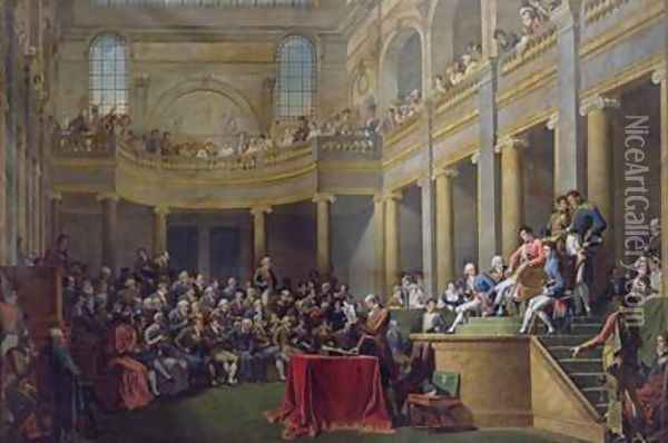 The Committee of Lyon 26th January 1802 1808 Oil Painting - Nicolas Andre Monsiau