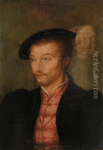 Portrait (gaston De Foix?) Oil Painting -  Corneille de Lyon