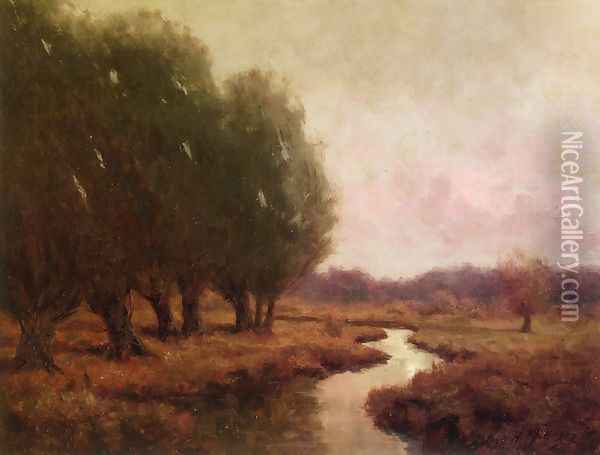 Landscape with Stream Oil Painting - Royal Hill Milleson